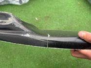 BMW 5-serie E60/E61 2003–2010 Udsalg: Front lip spoiler DPT (med finner, til M5 Hamann, blank sort) foto 4