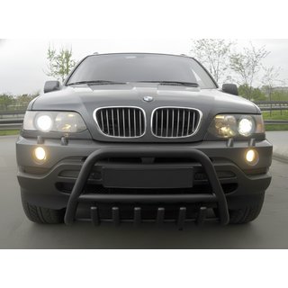 Bullbar WT003 Black (rustfrit stål) BMW X5 E53 1999–2006 foto 2