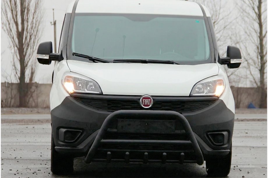 Fiat Doblo II 2010–2022 Kængurubøjle WT003 Black (rustfrit stål) Image