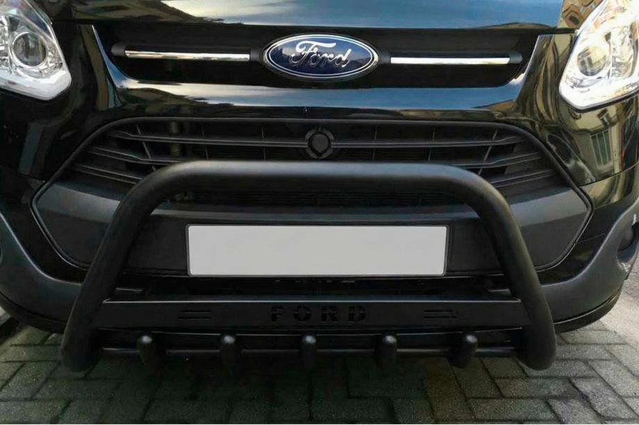 Ford Custom 2013–2022 Frontbøjle WT004 Black (rustfrit stål) Image
