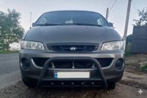 Hyundai H200, H1, Starex 1998–2007 Bullbar WT003 Black (rustfrit stål) foto 1