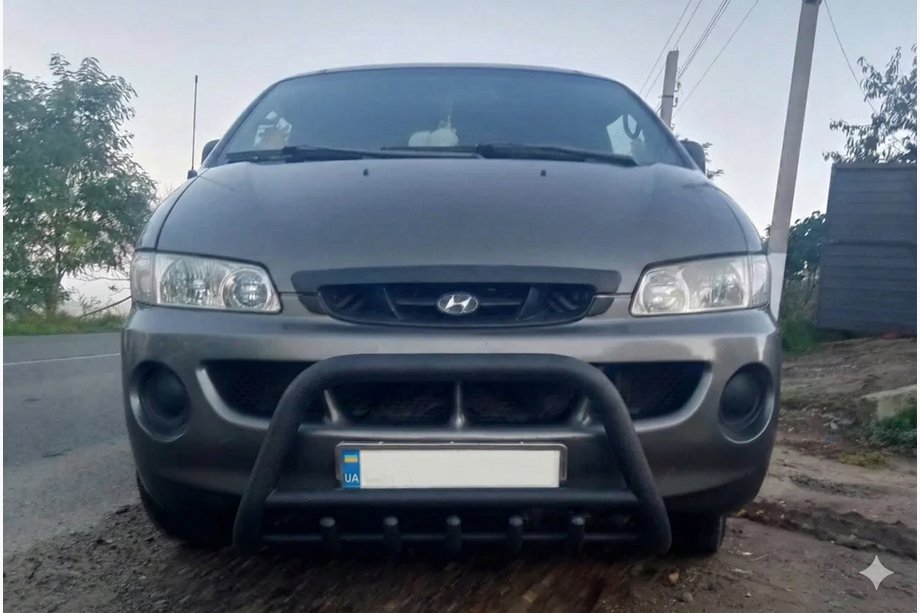 Hyundai H200, H1, Starex 1998–2007 Bullbar WT003 Black (rustfrit stål) Image