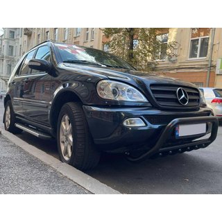 Kængurubøjle WT003 Black (rustfrit stål) Mercedes ML W163 1997–2005 foto 3