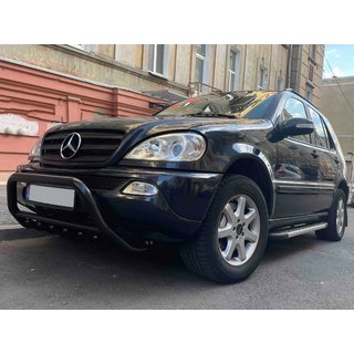 Kængurubøjle WT003 Black (rustfrit stål) Mercedes ML W163 1997–2005 foto 4