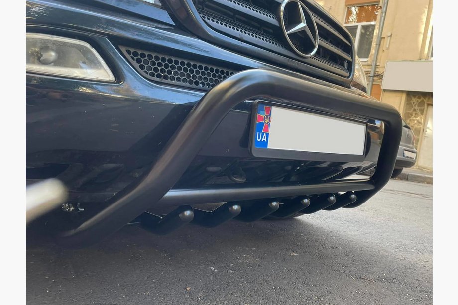 Mercedes ML W163 1997–2005 Kængurubøjle WT003 Black (rustfrit stål) Foto 5