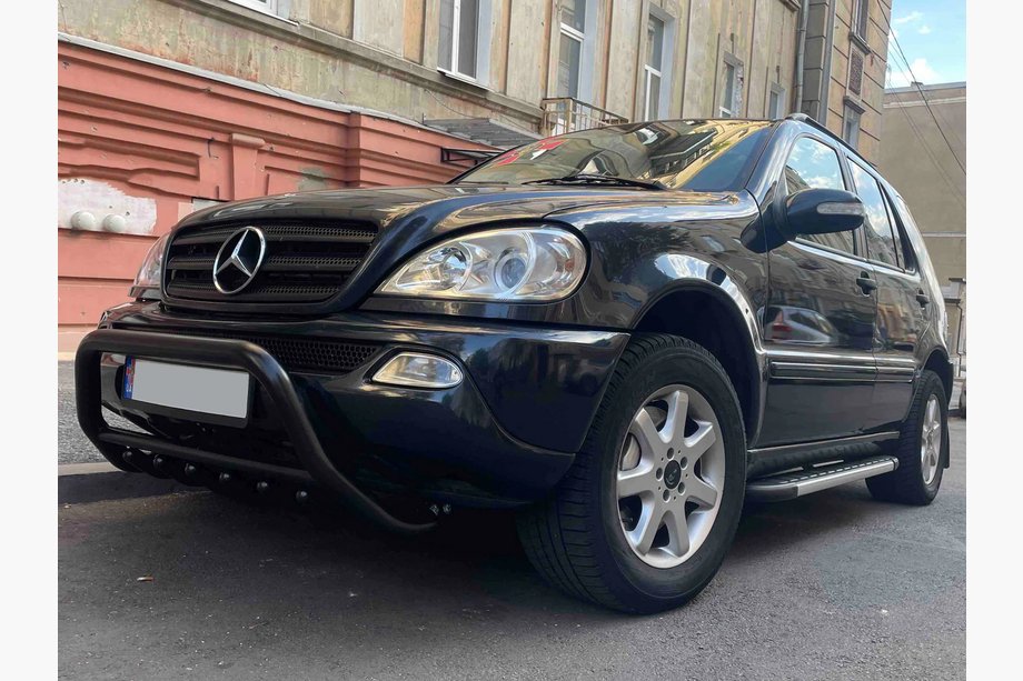 Mercedes ML W163 1997–2005 Kængurubøjle WT003 Black (rustfrit stål) Foto 4
