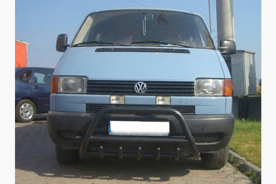 Volkswagen T4 Caravelle/Multivan 1990–2003 Bullbar WT003 Black (rustfrit stål) Image