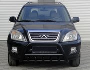Chery Tiggo 1 2005–2016 Bullbar WT003 Black (rustfrit stål) foto 1