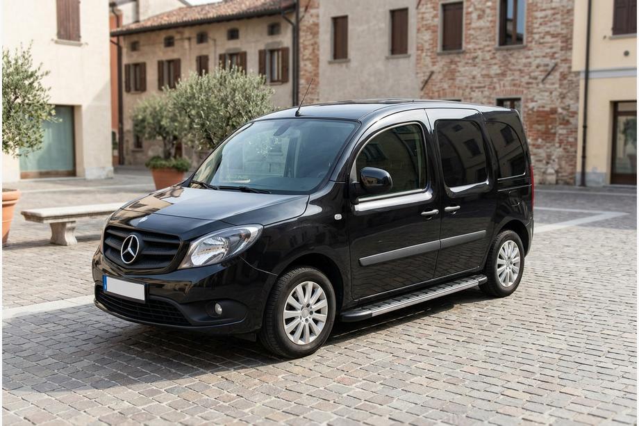 Mercedes Citan 2013–2021 Duru sidetrin (2 stk., aluminium) Kort akselafstand Image