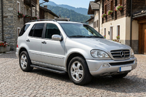 Mercedes ML W163 1997–2005 Allmond Black sidetrin (2 stk., aluminium) foto 1