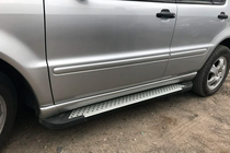 Mercedes ML W163 1997–2005 Sidetrin Allmond Grey (2 stk., aluminium) foto 6