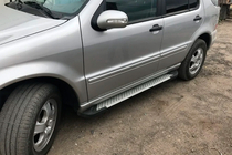 Mercedes ML W163 1997–2005 Sidetrin Allmond Grey (2 stk., aluminium) foto 7