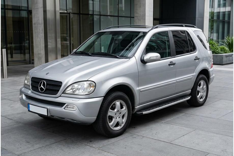 Mercedes ML W163 1997–2005 Sidetrin Fullmond (2 stk., aluminium) Image