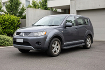 Mitsubishi Outlander 2006–2012 Allmond Black sidetrin (2 stk., aluminium) foto 1