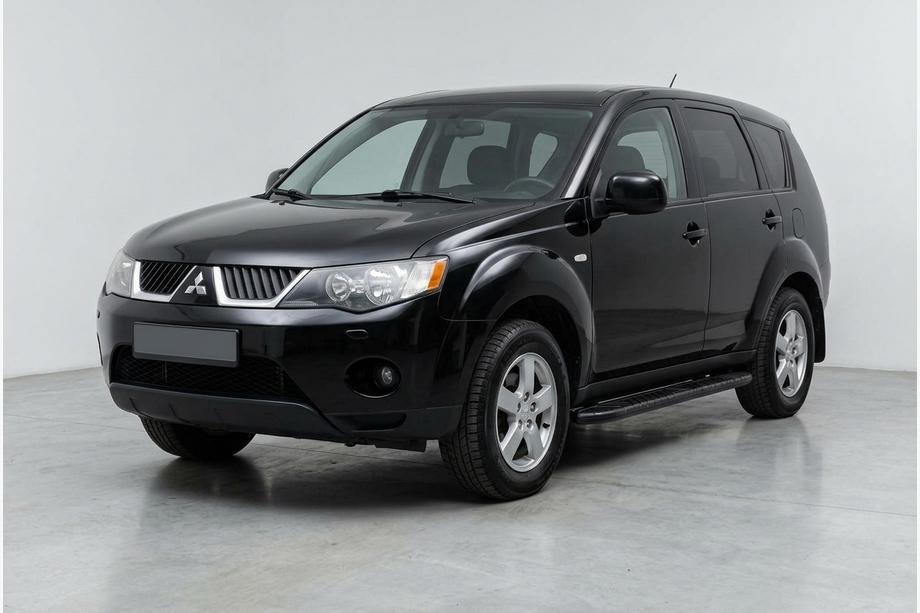 Mitsubishi Outlander 2006–2012 Sidetrin Bosphorus Black (2 stk., aluminium) Image