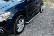 Mitsubishi Outlander 2006–2012 Sidetrin Tayga Grey (2 stk., aluminium) foto 5
