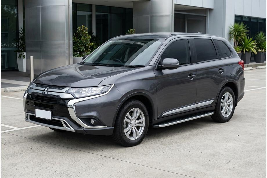 Mitsubishi Outlander 2012–2021 Fullmond sidetrin (2 stk., aluminium) Image