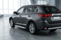 Mitsubishi Outlander 2012–2021 Sidetrin Allmond Grey (2 stk., aluminium) foto 1