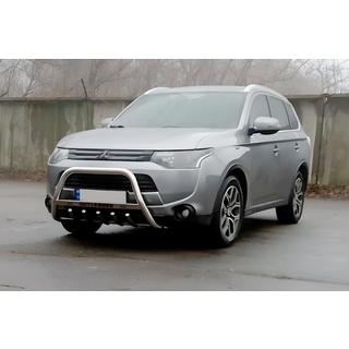 Bullbar WT004 (rustfrit stål) Mitsubishi Outlander 2012–2021 foto 2