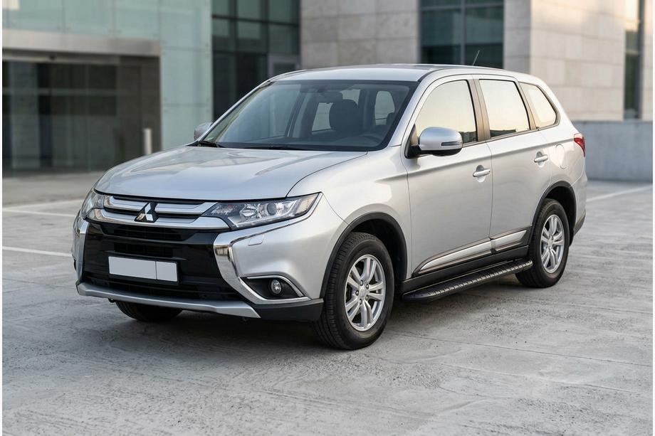 Mitsubishi Outlander 2012–2021 Sidetrin Bosphorus Black (2 stk., aluminium) Image