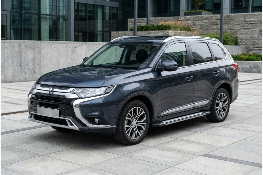 Mitsubishi Outlander 2012–2021 Sidetrin Rainbow (2 stk., aluminium) Image