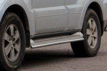 Mitsubishi Pajero Wagon IV 2006–2021 Siderør (2 stk., rustfrit stål) foto 5