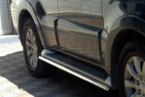 Mitsubishi Pajero Wagon IV 2006–2021 Siderør (2 stk., rustfrit stål) foto 1