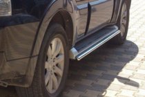 Mitsubishi Pajero Wagon IV 2006–2021 Siderør (2 stk., rustfrit stål) foto 3