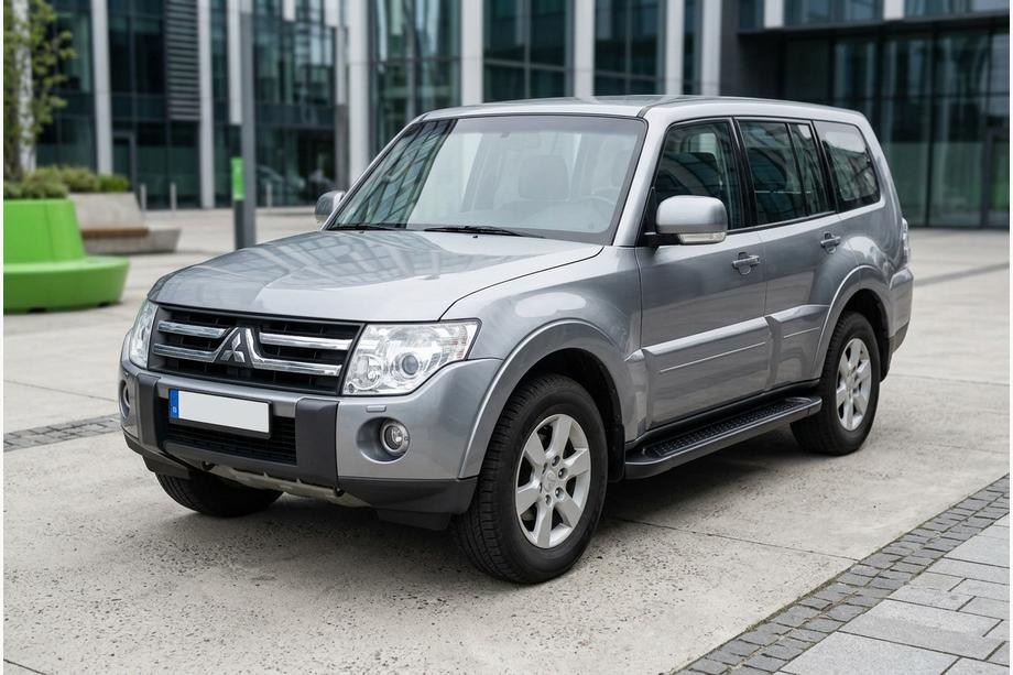Mitsubishi Pajero Wagon IV 2006–2021 Allmond Black sidetrin (2 stk., aluminium) Image