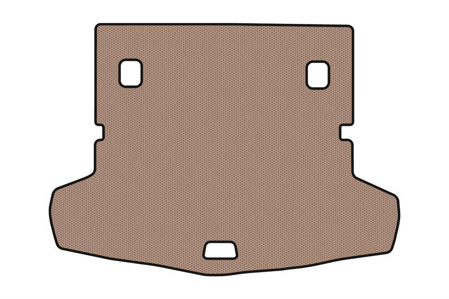 BMW 2-serie Active Tourer F45/F46 2014–2021 Gummibagagerumsmåtte Carsuit V-1 (Til F46, 7-personers, beige) Image