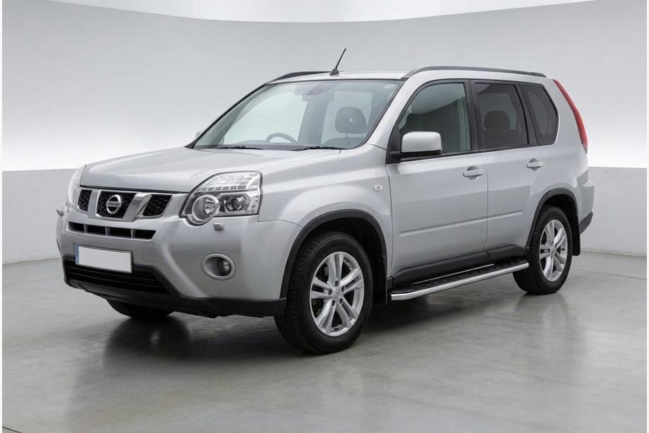 Nissan X-trail T31 2007–2014 Maydos V1 sidetrin (2 stk., aluminium ↗ rustfrit stål) Foto 1