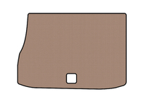 Citroen DS-5 2011–2015 Gummimåtte til bagagerum Carsuit (HB, Hybrid/automatgear, beige) foto 1