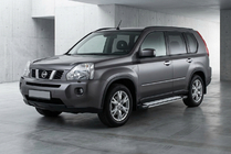 Nissan X-trail T31 2007–2014 Sidetrin Rainbow (2 stk., aluminium) foto 1