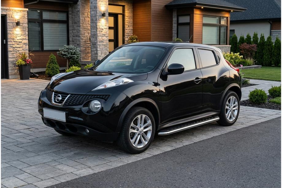 Nissan Juke 2010–2019 Maydos V1 sidetrin (2 stk., aluminium ↗ rustfrit stål) Image