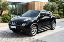 Nissan Juke 2010–2019 Sidetrin Tayga Grey (2 stk., aluminium) foto 1