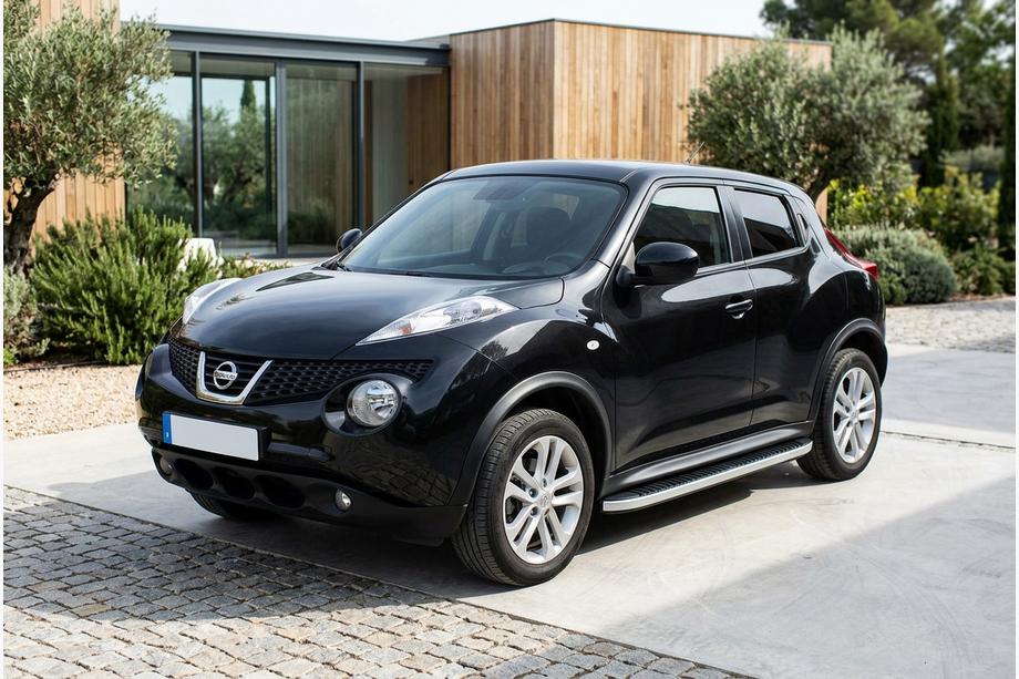 Nissan Juke 2010–2019 Sidetrin Tayga Grey (2 stk., aluminium) Image