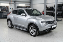 Nissan Juke 2010–2019 Sidetrin Rainbow (2 stk., aluminium) foto 1
