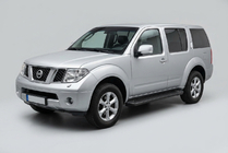 Nissan Pathfinder R51 2005–2014 Allmond Black sidetrin (2 stk., aluminium) foto 1