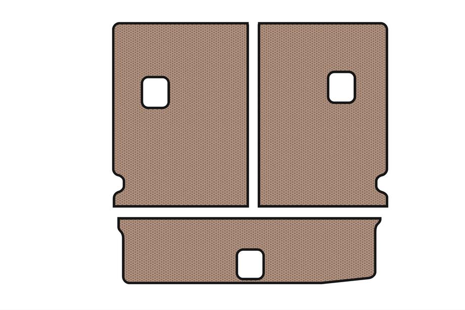 Chevrolet Orlando 2010–2018 Gummibagagerumsmåtte Carsuit V-1 (Beige) Image