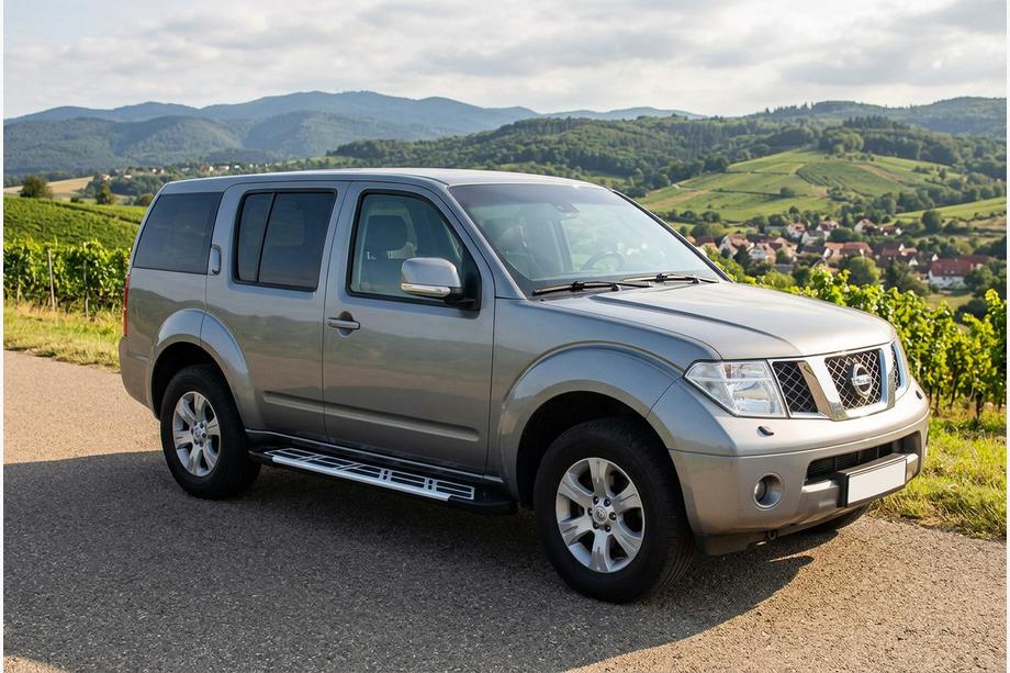 Nissan Pathfinder R51 2005–2014 Sunrise sidetrin (2 stk., aluminium) Image