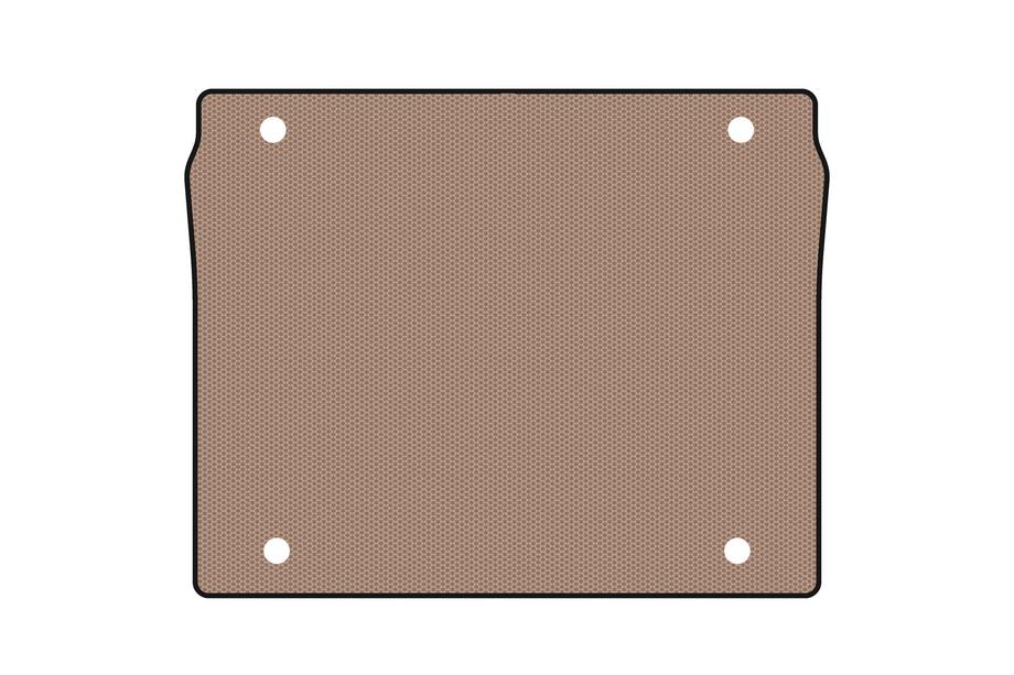 Fiat Doblo II 2010–2022 Gummibagagerumsmåtte Carsuit (5-personers/kort akselafstand, beige) Image