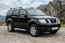 Nissan Pathfinder R51 2005–2014 Sidetrin Line (2 stk., aluminium) foto 1