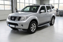 Nissan Pathfinder R51 2005–2014 Sidetrin Tayga Grey (2 stk., aluminium) foto 1