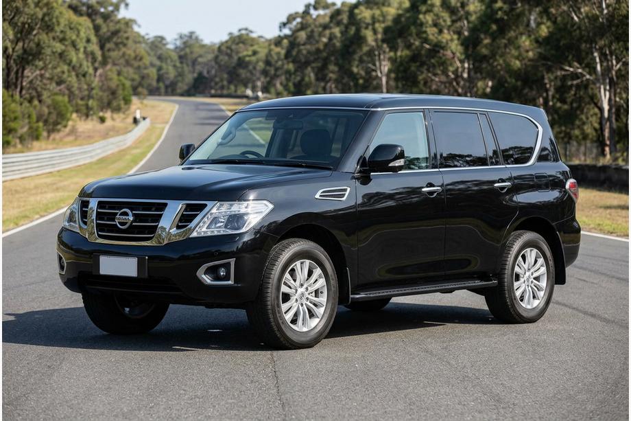 Nissan Patrol Y62 2010–2024 Sidetrin Allmond Black (2 stk., aluminium) Image
