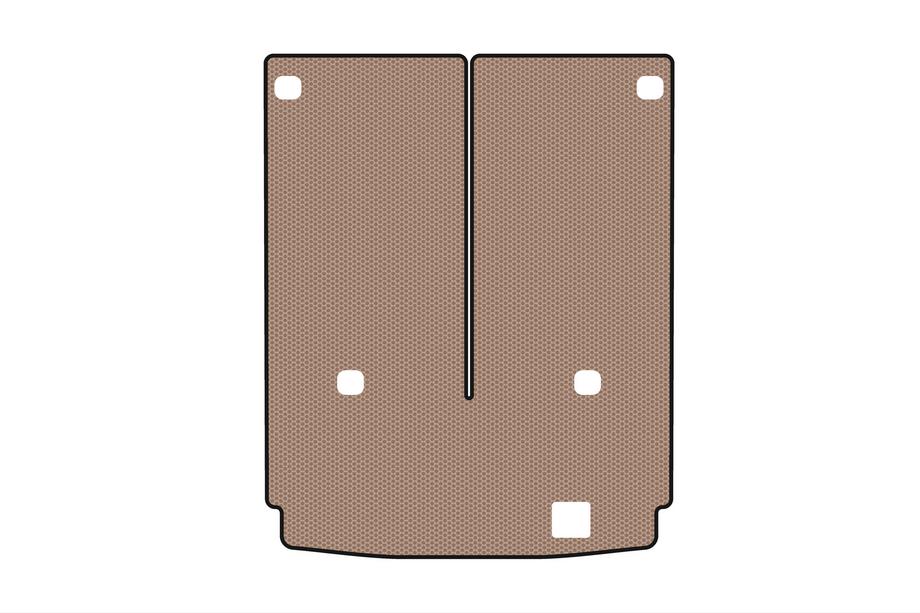 Mercedes GL-klasse X164 2006–2012 Carsuit gummibagagerumsmåtte (7-sæders med nedfældet 3. række, beige) Image