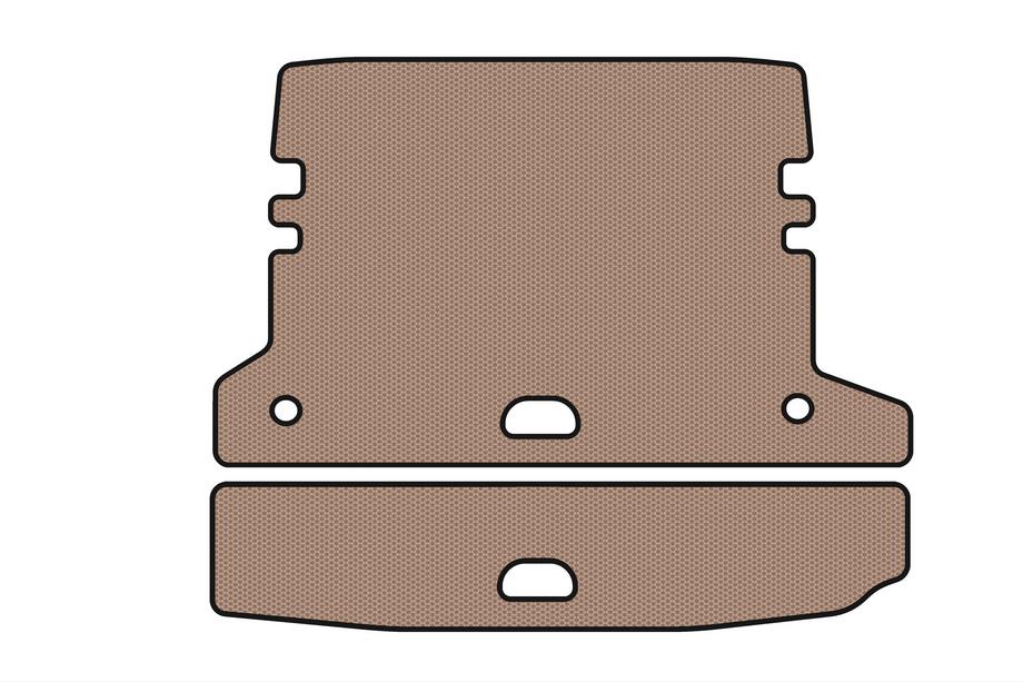 BMW 3-serie F30/F31 2012–2019 Gummibagagerumsmåtte Carsuit V-2 (til F-31, beige) Image