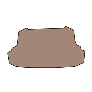 Gummibagagerumsmåtte Carsuit (med udskæring til gasflaske, SD, beige)
