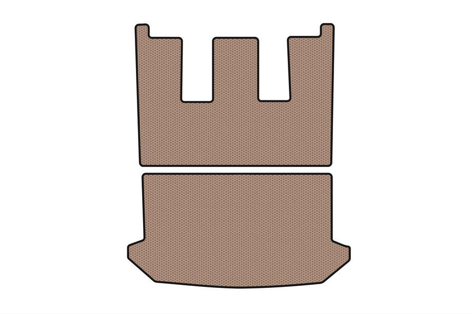 Citroen C-8 2002–2014 Gummibagagerumsmåtte Carsuit V1 (Beige) Foto 1