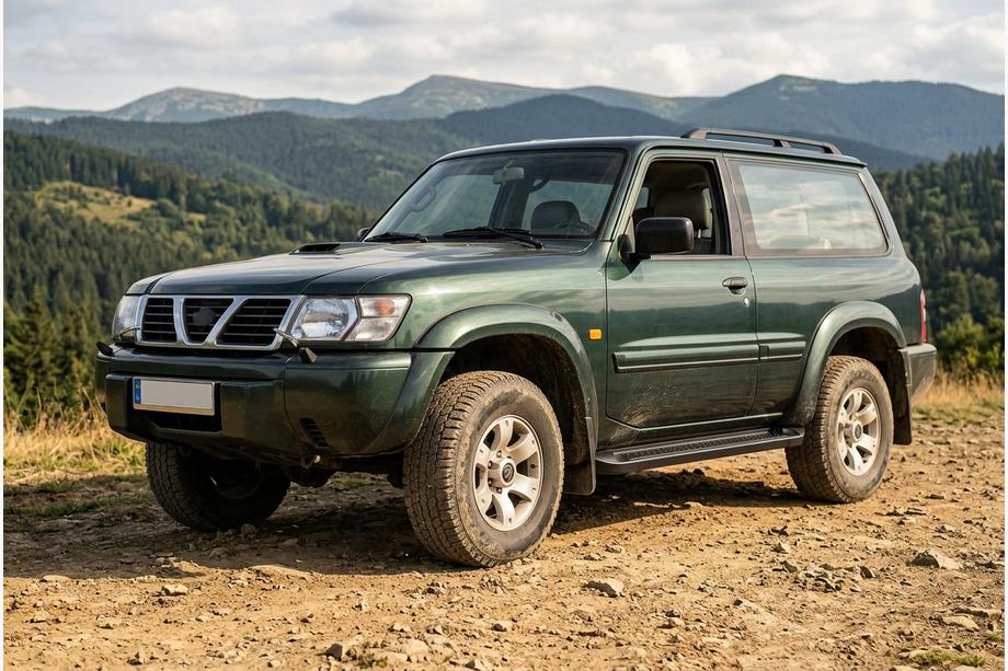 Nissan Patrol Y61 1997–2011 Allmond Black sidetrin (2 stk., aluminium) Image