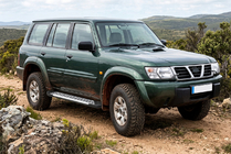 Nissan Patrol Y61 1997–2011 Sidetrin Line (2 stk., aluminium) foto 1